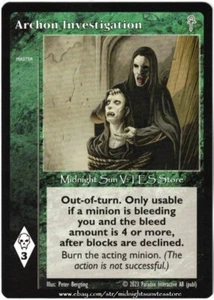 Archon Investigation Fifth Edition V5 V:TES VTES Vampire CCG - Picture 1 of 1