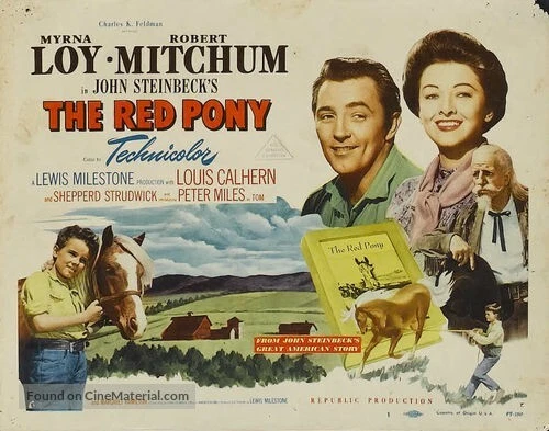 The Red Pony 1949 Starring Robert Mitchum, Myrna Loy, Beau Bridges - Image 1 of 1