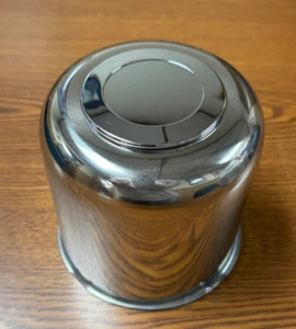 16" 8 Lug Trailer Wheel Stainless Steel Trailer Center Cap Single 4.90 OD - Picture 1 of 4