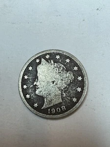 1908 Philadelphia Mint Liberty Nickel - Picture 1 of 2