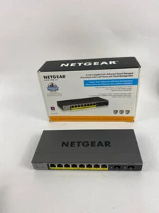 NETGEAR 10-Port PoE Gigabit Ethernet Smart Switch (GS110TP) • 10 Ports – 8 x - Picture 1 of 8