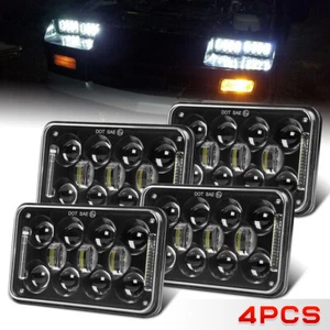 For Western Star 4900 81-02 4x6" LED Truck Headlights H4656/4651 Hi/Lo Beam 4pcs - Picture 1 of 14
