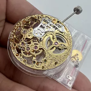 Seagull ST3600 Mechanical Golden Hollow Movement for ETA 6497 Second at 9 - Picture 1 of 8