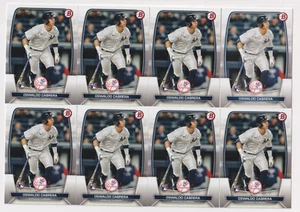 (8) Oswaldo Cabrera 2023 BOWMAN ROOKIE CARD LOT #32 NEW YORK YANKEES - Picture 1 of 1