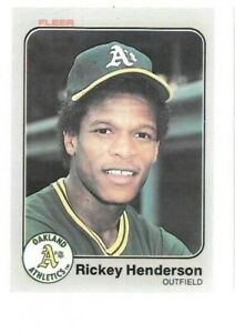 1983 Fleer Rickey Henderson #519 NM Athletics