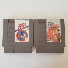 Lote de paquete de juegos Bases Loaded II Double Dribble Nintendo Entertainment System NES