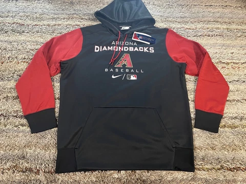 Nike Therma-Fit MLB Arizona Diamondbacks Baseball Hoodie Sweatshirt Mens L $80 Cover