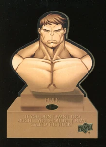 2017 Mazzo superiore Marvel Premier Busts Die-Cuts carta inserto #BL-13 Hulk - Foto 1 di 2