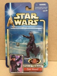 Star Wars Attack of The Clones Zam Wesell Figure - Picture 1 of 9