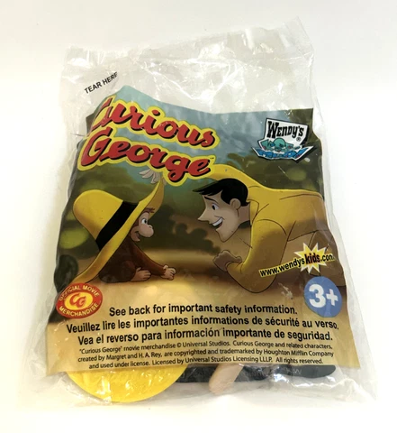 1 WENDY'S KID'S MEAL TOY CURIOUS GEORGE GEORGE STANDING ON PLATFORM Cover