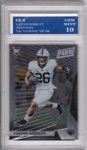 SAQUON BARKLEY ROOKIE CARD 2018 Panini VIP Philadelphia Eagles GEM MINT 10 $$ RC - Picture 1 of 1