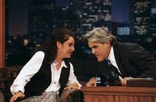 Tennis Player Arantxa Sanchez Vicario On Leno 1995 Old Television Photo