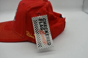 Vintage McDonalds Racing Team Mütze Einheitsgröße Erwachsene rot Seil Kappe Druckknopflasche Trucker neu aus altem Lagerbestand - Bild 1 von 8