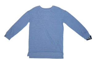 Art Class Oversized Distressed Crewneck Pullover Sweatshirt Blue Youth Girls XL - Picture 1 of 9