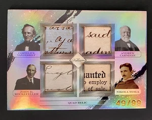 2023 Bellissimo Vanderbilt Rockefeller Carnegie Hand Written Tesla Doc Relic - Picture 1 of 2