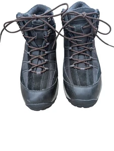 Sonoma LifeStyle Black Leather Waterproof Hiking Men's Size 12 Boots - Picture 1 of 5