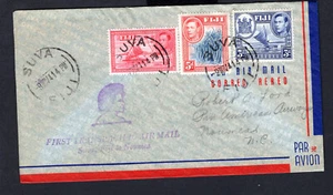 Copertina Primo Volo FFC FAM 19 1941 Suva FIJI a Noumea Nuova Caledonia - Foto 1 di 2