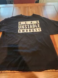 Official WWE Shop Dean Ambrose 'Unstable' shirt, size 2XL, Nice shape! - Picture 1 of 2