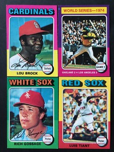 1975 Topps Baseball Cards Lot Pick A Card Player (#287-554) Complete your Set