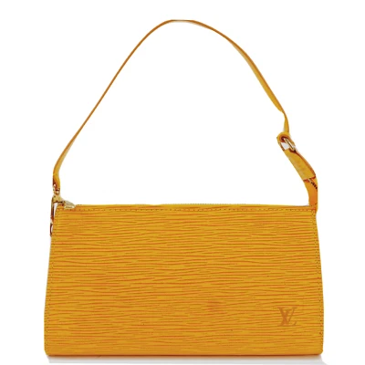Louis Vuitton Epi Pochette Accesorios Bolsa Tassili Amarillo M52959 Auténtico Usado Foto 1 de 4