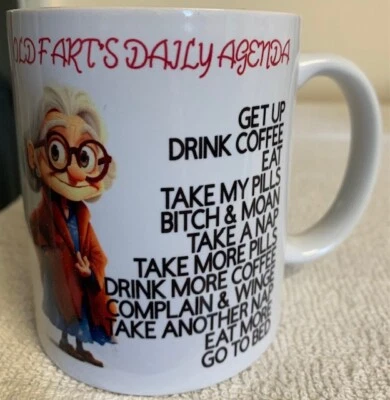 Mug Cup Tea Coffee Funny RUDE Cheeky Humour Novelty Gift Present Joke Birthday - Image 1 of 4