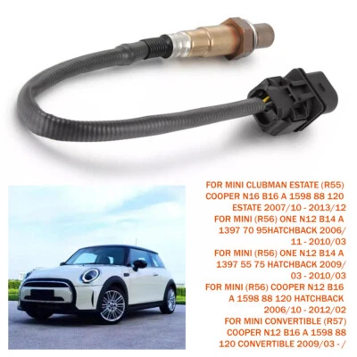 Sensore Ossigeno O2 Pre-Cat Lambda 0258017113 per Mini Cooper 1.6 1.4 R55 R56 R57 - Immagine 1 di 4