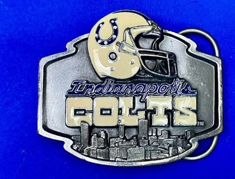 Indianapolis Colts NFL Football Team Limited Edition 90's Siskiyou Belt Buckle Cover