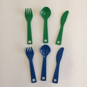 BAMBOLA Denmark Plastic Pretend Play Kitchen - Blue and Green Utensils - Picture 1 of 1