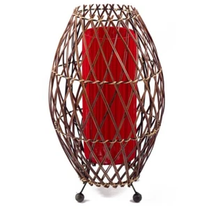 Bali asiatische Lampe Deko-Leuchte Stehleuchte Tischlampe Bali Simandra 41x25 cm - Bild 1 von 12