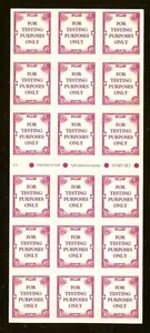 TDB92a - Scarce Magenta Test / Dummy Booklet of 18 Cat $250 Mint NH - Picture 1 of 1