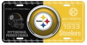 Pittsburgh Steelers NFL Bullseye License Plate - Picture 1 of 1