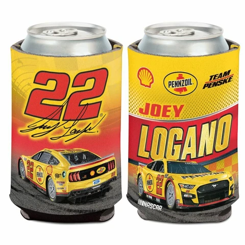 Joey Logano 2022 Wincraft #22 Shell/Pennzoil 12oz Can Coolie(1) FREE SHIP Cover
