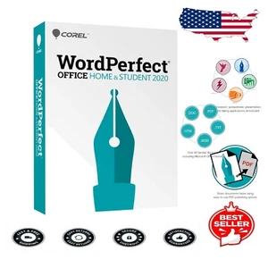 User-Friendly WordPerfect Office 2020 for Home & Student - Easily Create & Edit - Picture 1 of 8