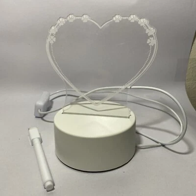 Note Board Creative Led Night Light Message Board Holiday Desk Light with Pen - Image 1 of 4