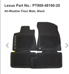 LEXUS OEM FACTORY ALL WEATHER (4pc)FLOOR MAT SET 2016-2022 RX350 & RX450H BLACK - Picture 1 of 4