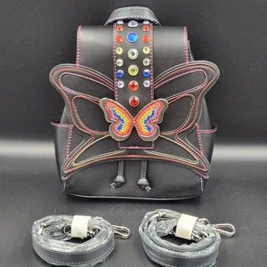 Mini Mochila Dolls Kill x Bratz Mariposa Estrás Bolso Negro - Nueva - Imagen 1 de 12