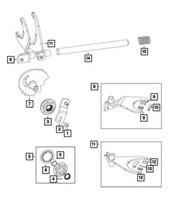 Genuine Mopar Transfer Case Shifter Lever 68001926AA - Picture 1 of 1