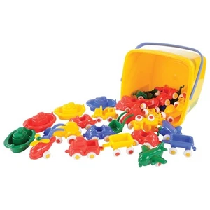 Viking Toys Secchiello classico dei veicoli 30 pezzi - Foto 1 di 8