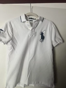 Polo Ralph Lauren Big Pony Slim Fit Polo White Men’s Size S - Picture 1 of 4