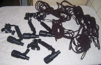 5 Audix f12 fusion series Drum Microphone Lot with Attachments and Cables in Box - Image 1 of 4