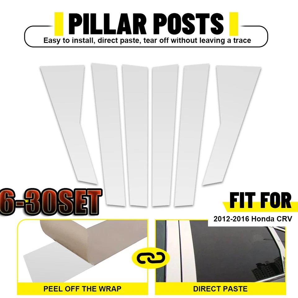 Moldura de ventana para puerta exterior cromada para Honda CRV 2012-2016 6-30x Foto 1 de 4