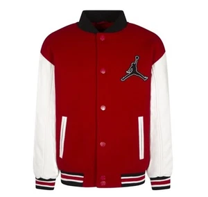 Jordan Boys Red Varsity Jacket Size Large (12-13 Years) Brand New‼️ - Picture 1 of 13