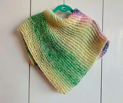 Nuevo bufanda infantil tejida a mano de plumón de cabra y poliamida Foto 1 de 4