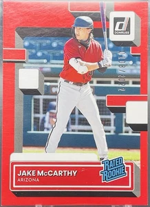 2022 Panini Donruss - Red #73 Jake McCarthy /2022 (RC) - Picture 1 of 3