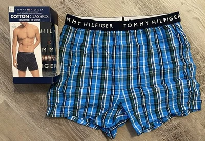 Tommy Hilfiger Cotton Classic Woven Boxers Shorts  4Pk Open Fly Mens Size M - Image 1 of 4