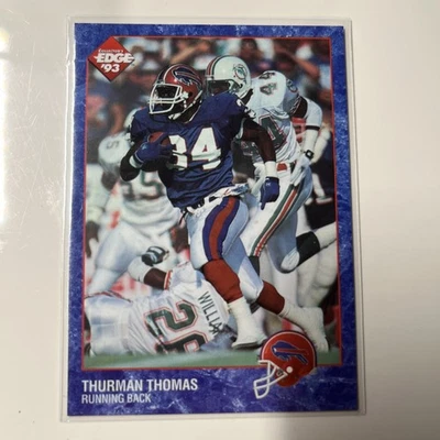 THURMAN THOMAS 1993 收藏家边缘促销 #PROTO 4 布法罗比尔 S#039047 — 第 1/2 张图片