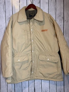 Vintage Swingster Puffer Mantel XL beige Reißverschluss/Knopf Grandpacore Winter Style - Bild 1 von 8