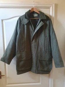 HOGGS OF FIFE Men's Fieldpro Green Tweed Field Jacket M P2P 24" PLEASE SEE DESC - Picture 1 of 18