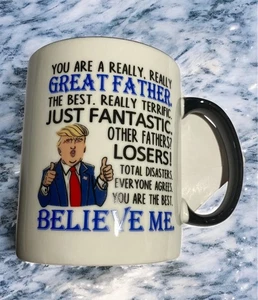 GREAT FATHER Trump Becher | 11 oz Kaffeebecher | doppelseitig | NEU - Bild 1 von 3