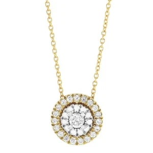 Collar colgante de puntos de diamantes de Siena ROBERTO COIN en oro amarillo/blanco de 18 quilates - Imagen 1 de 9